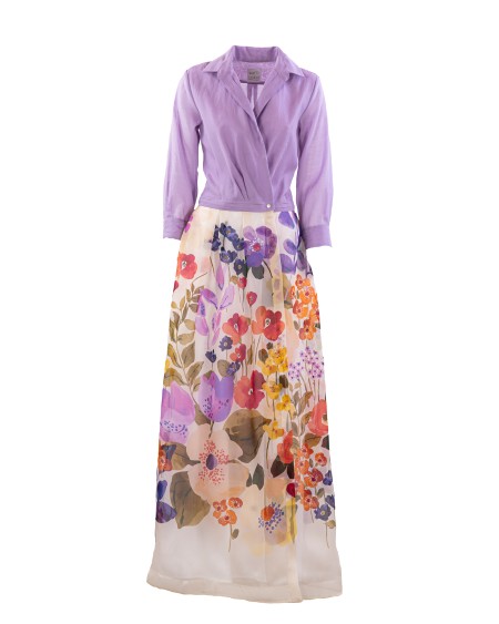 Shop SARA ROKA Sara Roka abito maxi gonna a portafoglio con stampa floreale multi-color.
Camicia con maniche lunghe in cotone muslin, oversize con spalle scese.
Gonna a portafoglio in seta.
Composizione: 100% Seta.
Made in Italy. JEMMA LONG S1Q7151-L