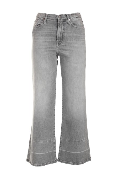 Shop SEVEN  Jeans: 7 for all mankind denim in cotone elasticizzato, cropped.
Tessuto super stretch.
Vita alta.
Fondo a zampa.(apertura 29 cm nella taglia 27)
Composizione: 80% cotone, 15% lyocell, 3% elastomultiester, 2% elastane.
Fabbricato in Tunisia.. JSTHC660XM-G