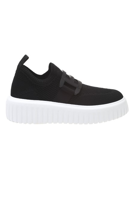 Shop HOGAN Saldi Sneakers: Hogan sneakers slip on.
Fabbricato in Italia.
H.
Fussbett in memory foam 8 mm.
Suola in EVA.
Custodia in tessuto inclusa.
Composizione: 100% cotone.. HXW6450FI00T7Y-B999