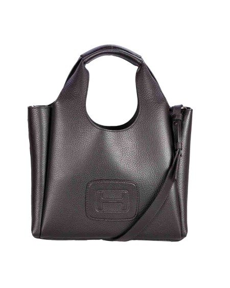 Shop HOGAN  Shopping: Hogan borsa shopping piccola H-Bag.
Articolo realizzato in pelle martellata.
Maxi H in rilievo sul fronte.
Interno a due scomparti.
Tasca interna removibile con cerniera.
Dimensioni: 33 x 24 x 10 cm, manici fissi, tracolla regolabile e removibile.
Indicazioni di cura e mantenimento incluse.
Custodia in tessuto inclusa.
Composizione: 100% Pelle.
Fabbricato in Italia.. KBW01M30200QVD-B999