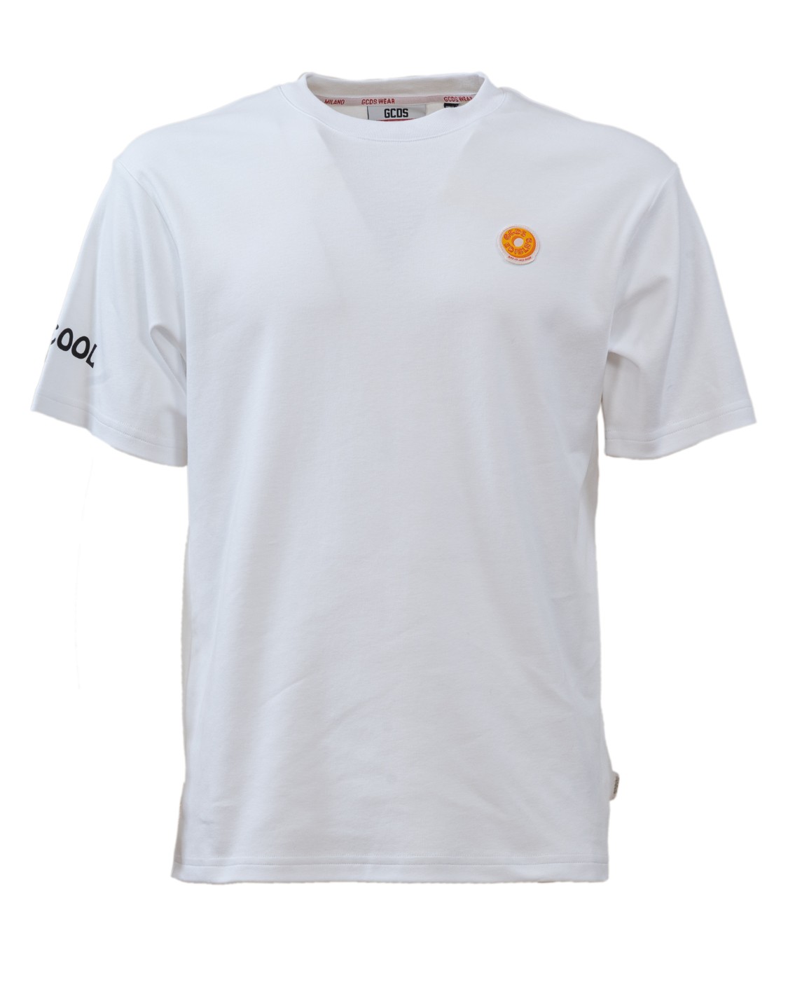 shop GCDS Saldi T-shirt: GCDS t-shirt bianca.
Girocollo.
Maniche corte.
Stampa sul retro.
Vestibilità regolare.
Composizione: 100% cotone.
Made in Italy.. FW22M020054-01 number 4477422