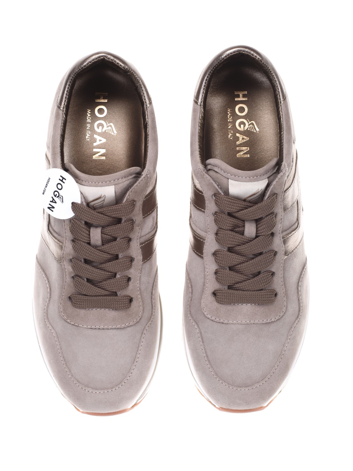 shop HOGAN  Scarpe: Hogan  sneakers Midi H222.
Tomaia in pelle scamosciata.
Dettagli in pelle scamosciata, metallizzata e tessuto tecnico.
H laterale e dettagli in vernice.
Fussbett estraibile 8 mm.
Suola ultraleggera in eva.
Altezza totale 5,5 cm.
Indicazioni di cura e mantenimento incluse
Custodia in tessuto inclusa.
Fabbricato in Italia.. HXW4830CB80Q25-0QYG number 1981589