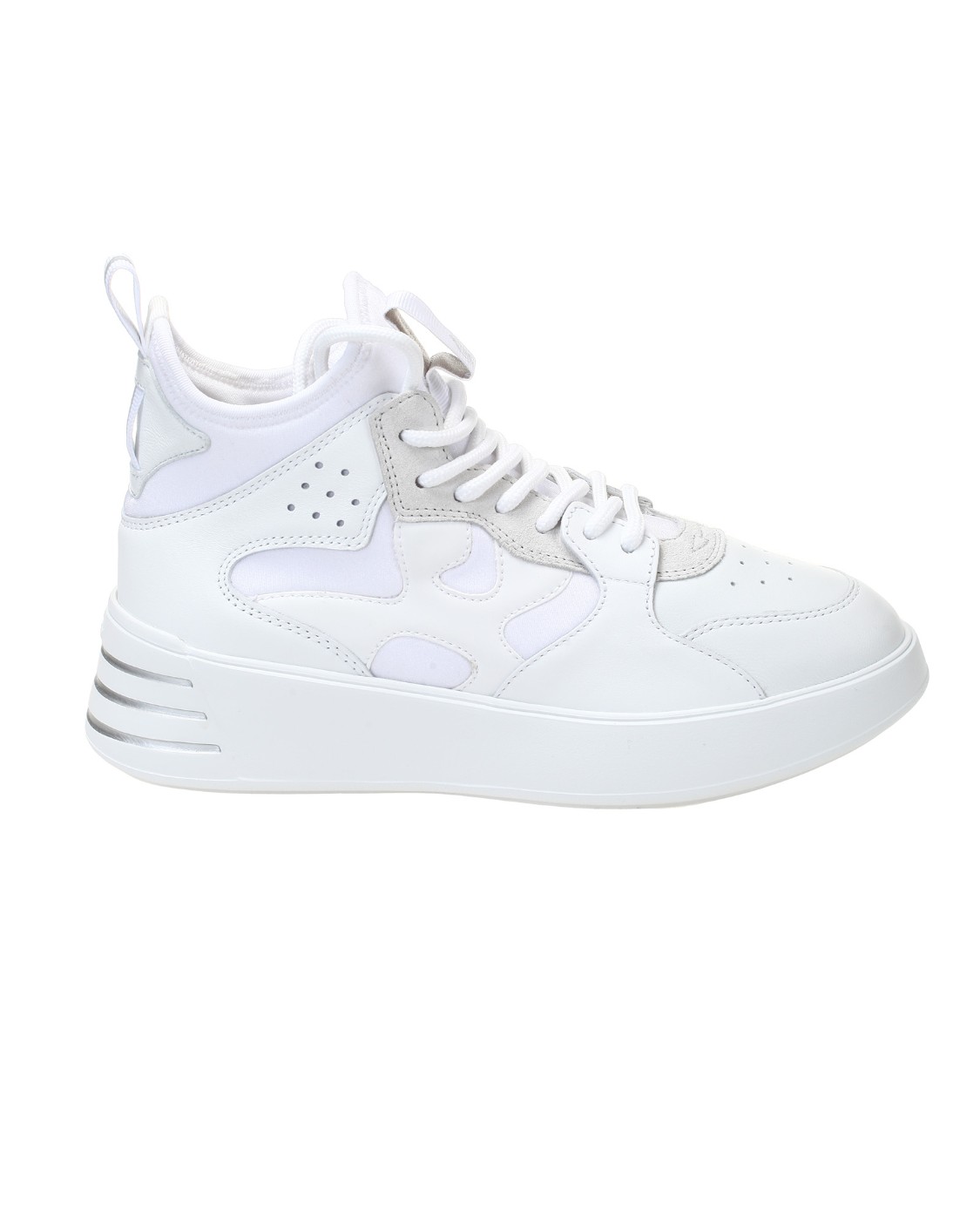 shop HOGAN  Scarpe: Hogan sneakers Rebel High-Top.
Tomaia in pelle.
Inserti in tessuto.
H laterale.
Dettagli in pelle scamosciata.
Fussbett in memory foam 5mm.
Suola in gomma.
Altezza totale 5cm.
Custodia in tessuto inclusa.
Composizione: 100% Pelle.
Fabbricato in Italia.. HXW5640EK404T9-B001 number 3998312