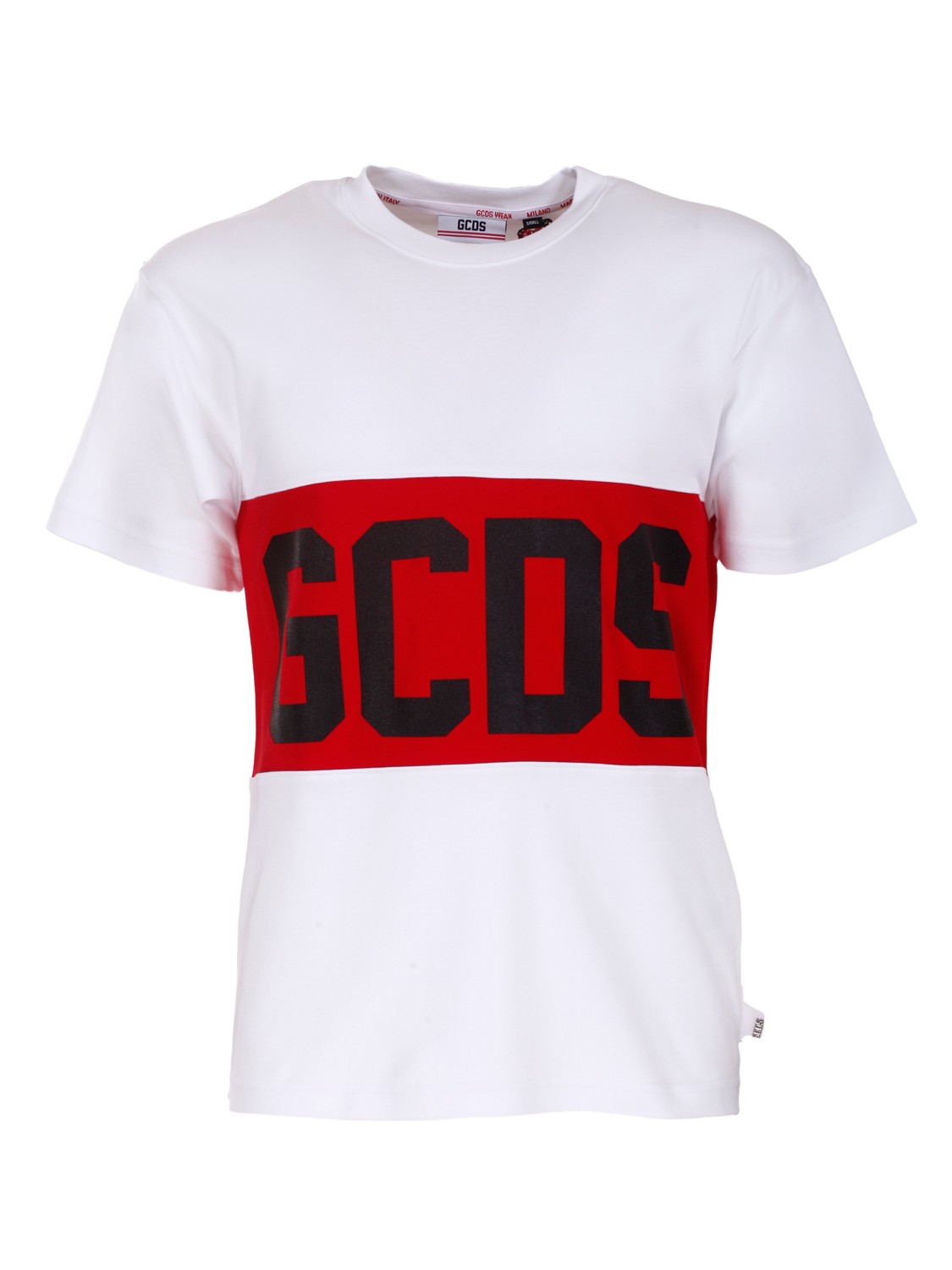 shop GCDS  T-shirt: GCDS t-shirt girocollo con logo frontale.
Oversize fit.
Composizione: 100% cotone.
Fabbricato in Italia.. CC94M021014-01 number 5900900