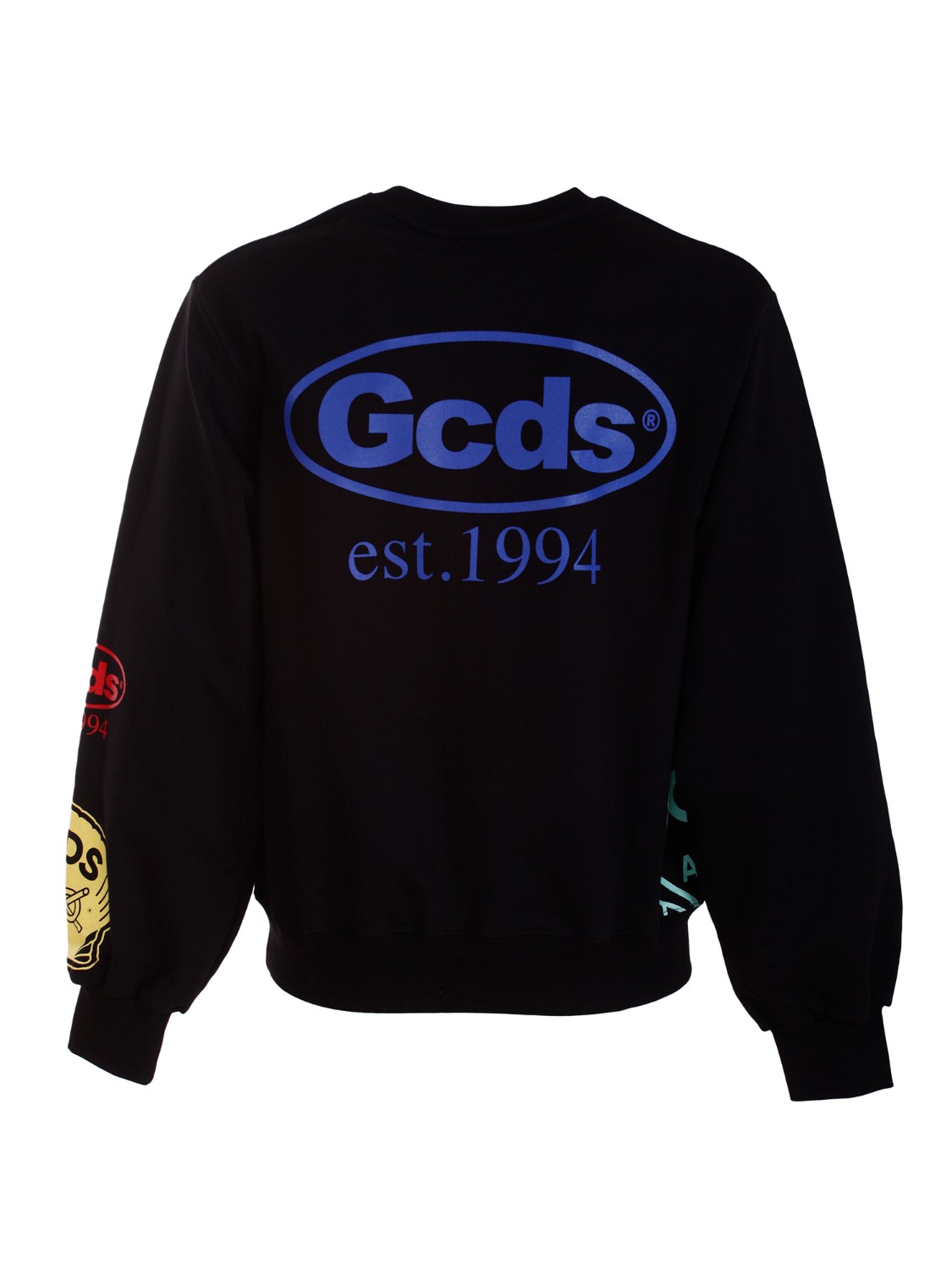 shop GCDS Saldi Maglia: GCDS felpa girocollo con stampe logo lettering.
Oversize fit.
Composizione: 100% cotone.
Fabbricato in Italia.. SS22M110102-02 number 7333015