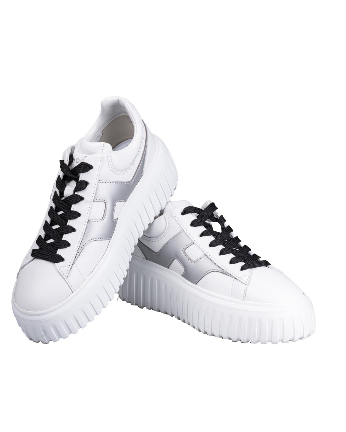 shop HOGAN Saldi Sneakers: Hogan sneakers Hogan H-Stripes bianco.
Tomaia in nappa.
Inserti in pelle lucida.
H laterale.
Fussbett in memory foam 8 mm.
Suola in EVA.
Altezza totale 5,8 cm.
Indicazioni di cura e mantenimento incluse.
Custodia in tessuto inclusa.
Include un paio di lacci aggiuntivi.
Made in Italy.. HXW6450FE91NCD-0351 number 508064